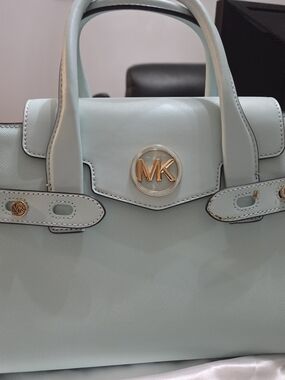 Michael Kors Mint Leather Satchel Bag